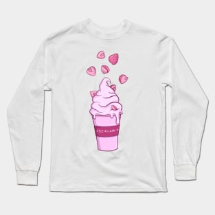 Strawberry Milkshake Long Sleeve T-Shirt